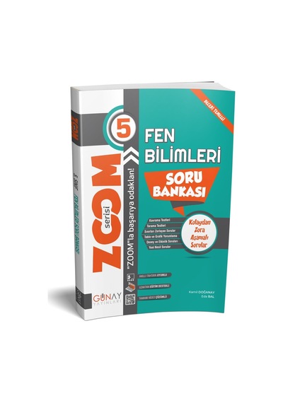 Günay Yayınları 5.Sınıf Zoom Fen Bilimleri Soru Bankası