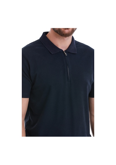 Hatemoğlu Lacivert Regular Fit Jakarlı Polo Yaka Fermuarlı Tişört 35362024c014 005 Lacivert Hatemoğlu Lacivert Regular Fit Jakarlı Polo Yaka Fermuarlı Tişört 35362024c014 005 Lacivert