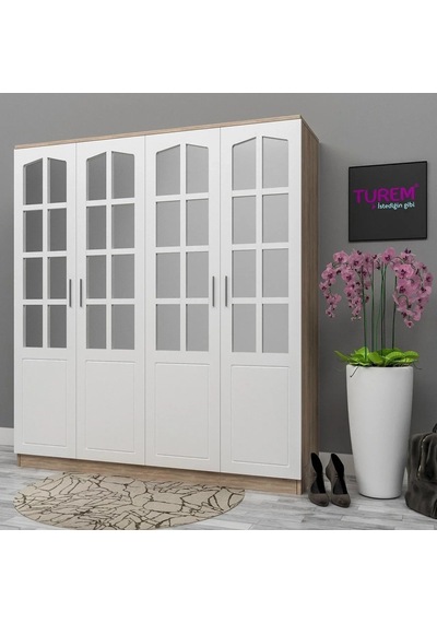 Country Soft Gardırop Mdf Beyaz Country Soft Gardırop Mdf Beyaz