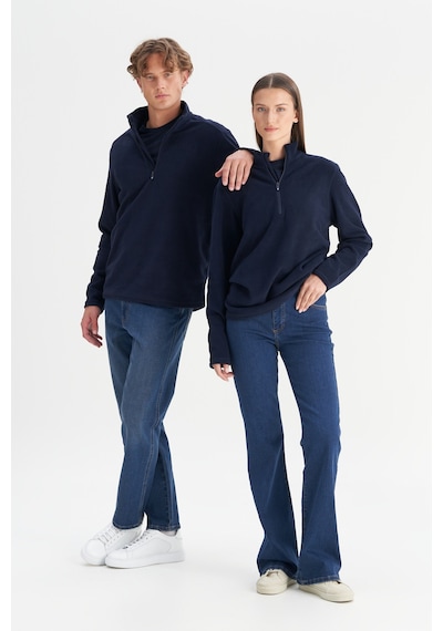 AC&Co / Altınyıldız Classics Erkek Lacı Anti-pilling Tüylenme Yapmayan Standart Fit Dik Yaka Polar Sweatshirt Lacı