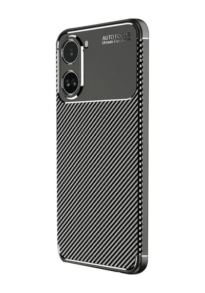 Xiaomi Poco X7 Pro Kılıf Auto Focus Karbon Kapak - Siyah Düz Renkli