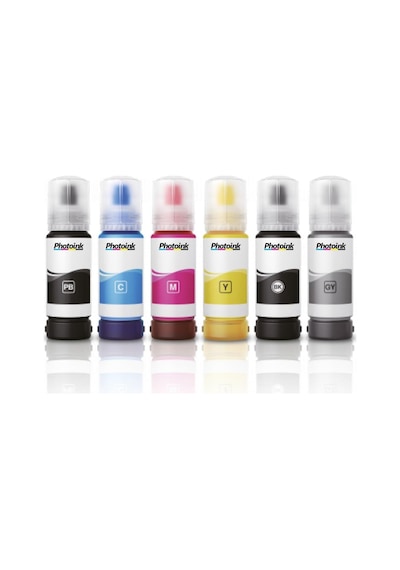 Plus L Serisi Muadil Mürekkepleri, Epson 103 Ecotank Photoink 4 Renk Set Mürekkep L6290 L6270 L6260 L4266 L4260 L6276