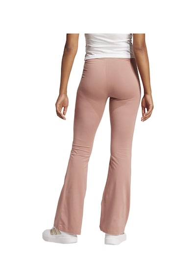 Adidas W Sl Sj Flarleg Kadın Spor Tayt Jd3077 Koyu Bej \ Sıcak Kil \ Somon Çok Renkli