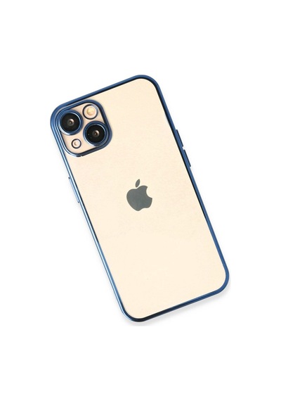 Apple iPhone Uyumlu 13 Kılıf Lensli Silikon - Açık Mavi