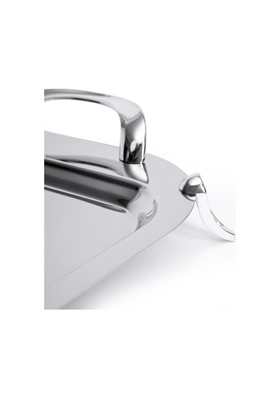Maxx Doria Aqua Ayaklı Çelik Tepsi Platin Pa6013 Metal