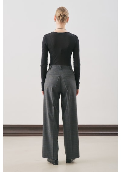Manuka Klasik Ekose Pantolon Gri Ekose Aw25pnt00009-9964 Gri Ekose