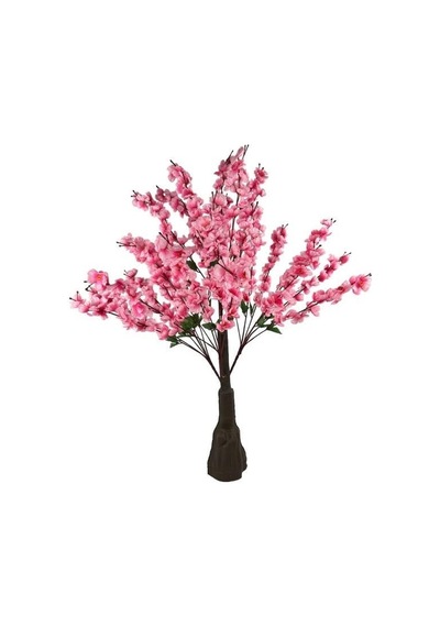 Yapay Ağaç Pembe Japon Kiraz Çiçeği Hazır Gövdeli Bahardalı Ağacı 100cm Sakura Çiçeği