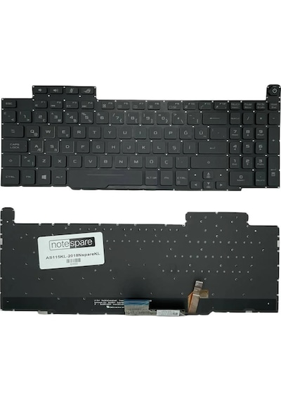 Asus Uyumlu Rog Zephyrus M Gm501gs-eı004t Işıklı Klavye Siyah Tr