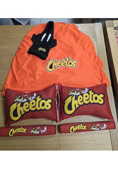 Cheetos Süper Set Dörtlü Servis Kılıfı + İkili Yastık Ve Kemer Kılıfı +vites Poları