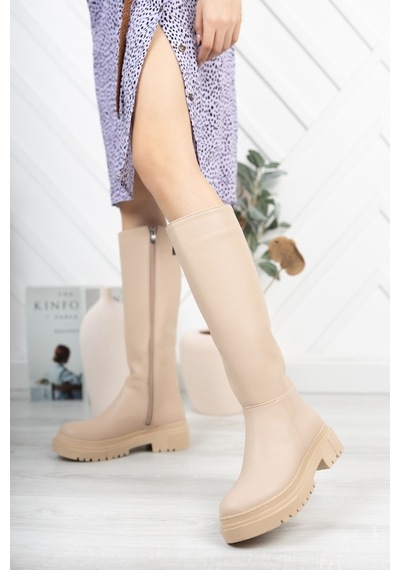 Park Moda Parkmoda Kbt122 Kadın Çizme Ten Ten