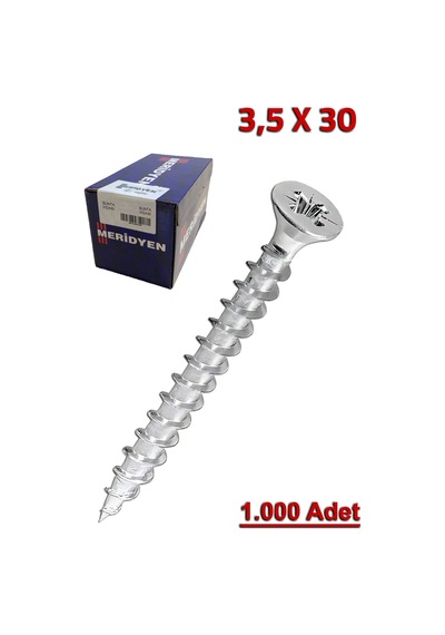 Meridyen Sunta Vidası 3.5x30 1.000 Adet