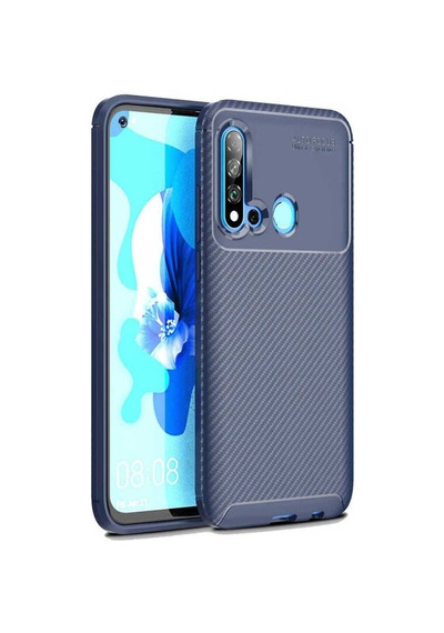Huawei P20 Lite 2019 Kılıf Zore Negro Silikon Kapak Lacivert