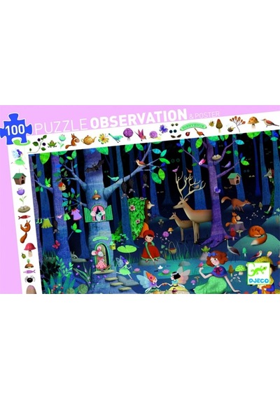 Djeco Klasik Puzzle 100 Parça/enchanted Forest