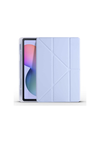 Galaxy Tab S6 Lite P610 Kılıf Zore Tri Folding Kalem Bölmeli Standlı Kılıf Kapaklı Kılıf