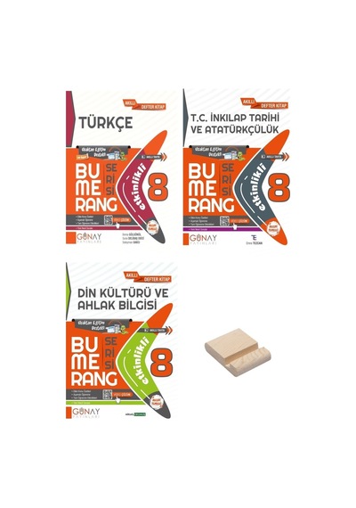 Lgs 8. Sınıf Bumerang Etkinlikli Defter Türkçe İnkılap Tarihi Ve Din Kültürü 3lü Set