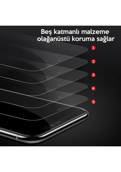 Baseus Apple Uyumlu   iPhone 11 Pro 0.3Mm Ful Tempered Cam Ekran Koruyucu Şeffaf