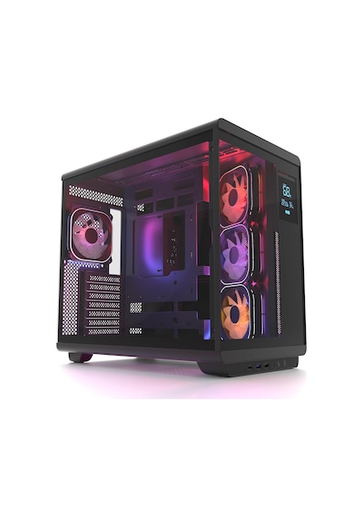 Hc710 850w 80+ Bronze Argb Akvaryum Atx Mid Tower Siyah Gaming Kasa