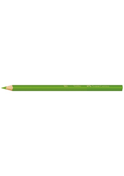 Faber-Castell Jumbo Üçgen Boya Kalemi, 12 Renk, Ergonomik Gövde, Beyaz Renk İçerir, Kalın Uçlu