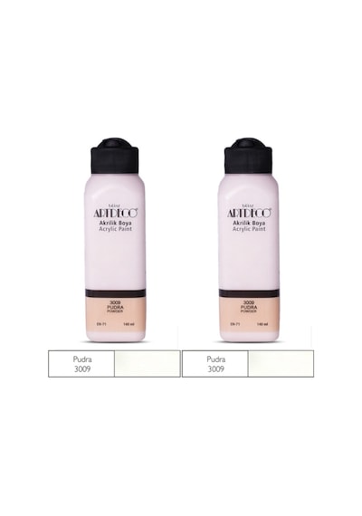 2 Li Akrilik Boya 140 Ml Renk Seçmeli Canlı Ve Pastel 3009 - Pudra