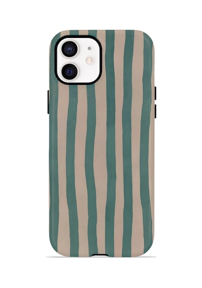 Apple iPhone Uyumlu 11 Vorian Çift Katmanlı Magsafe Kılıf Sage Riviera Stripe