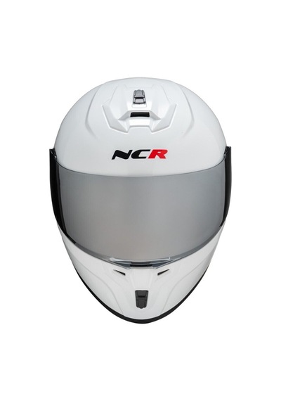 Ncr Rapid Aynalı Vizör Ece Belgeli Kapalı Motosiklet Kaskı Beyaz