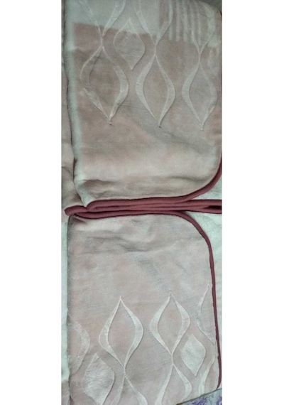 Kalın Peluş Çift Kişilik Battaniye 4kg Pembe
