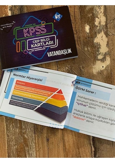 KPSS Tüm Sınavlar İçin Türkçe Tarih Coğrafya Vatandaşlık Cep Bilgi Kartları Seti KR Akademi