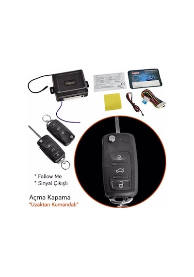 12V Oto Açma Kapama Uzaktan Kumanda Sustalı Anahtar Siste ...