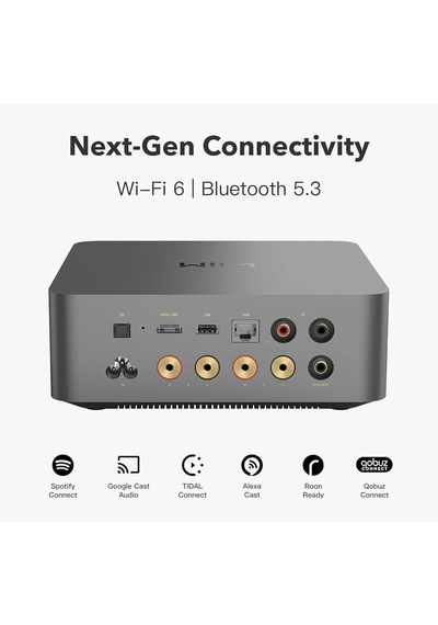 Wiim Amp Ultra Streaming Stereo Amplifier Space Grey