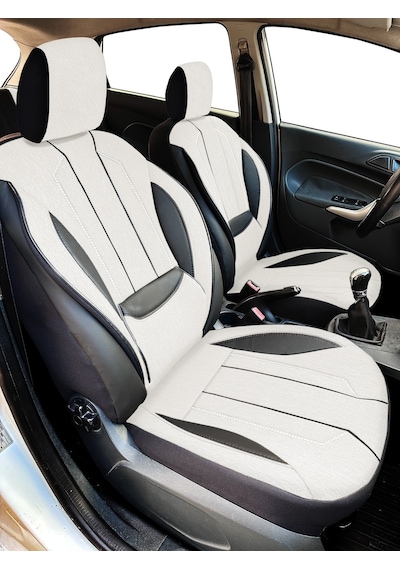 Minderland Axiom Comfort Serisi Oto Koltuk Kılıfı, Keten-deri / Kemik, Tofaş Doğan İle Uyumlu
