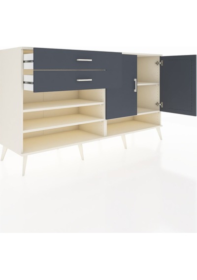 Hyperion Konsol 4 Raflı 2 Çekmeceli 2 Kapaklı 176x44x99 Aytaşı-an Aytaşı-antrasit Hyperion Konsol 4 Raflı 2 Çekmeceli 2 Kapaklı 176x44x99 Aytaşı-an Aytaşı-antrasit