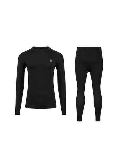 2as Erkek Basic Seamless Baselayer İçlik Seti Black