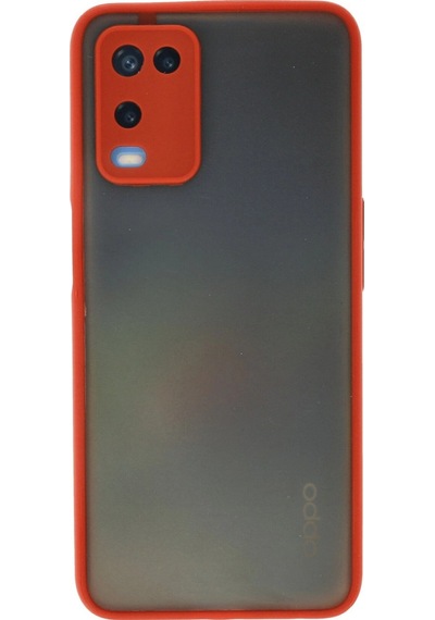 Oppo A54 4g Kılıf Montreal Silikon Kapak Kırmızı