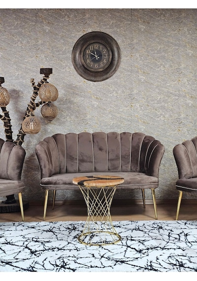 Zafir Papatya Çay Seti Koltuk Takımı Gold Sivriltme Ayak, Balkon, Salon, Ofis, Cafe Koltuk Takımı Kahverengi Zafir Papatya Çay Seti Koltuk Takımı Gold Sivriltme Ayak, Balkon, Salon, Ofis, Cafe Koltuk Takımı Kahverengi