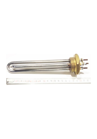 17cm 1 1/4 İnç Cr304 Vidalı 1250w+1250w 2500w Isıtıcı Rezistans