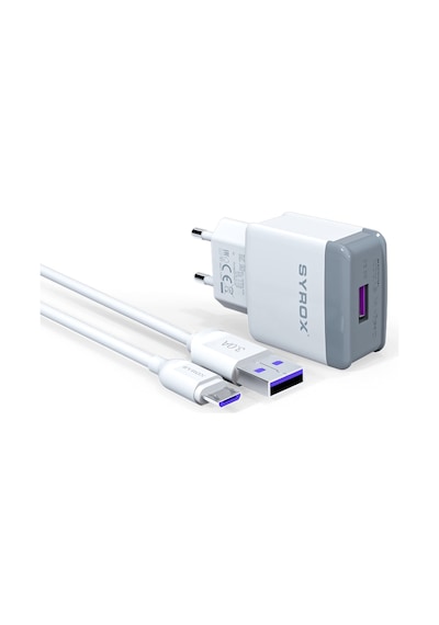Syrox Q30 Microusb Girişli 3.0 Amper 18W Hızlı Şarj Aleti (307252053) Syrox Q30 Microusb Girişli 3.0 Amper 18W Hızlı Şarj Aleti (307252053)
