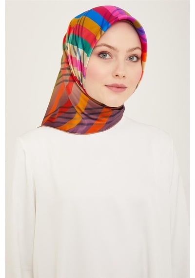 Armine Twill İpek Eşarp 24ya9107 01 - Desenli