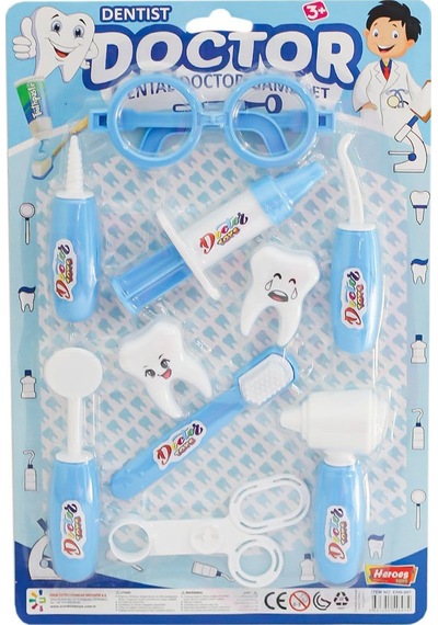 Ern-897 Heroes Toys Kartelalı Erkek Dişçi Seti