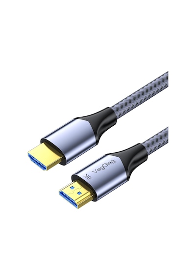 Hdmı 2.1 8k 60hz 4k 120hz 48 Gbps Hdr Earc Hdcp 2.2 Örgülü Ses Ve Görüntü Kablosu 1 Metre