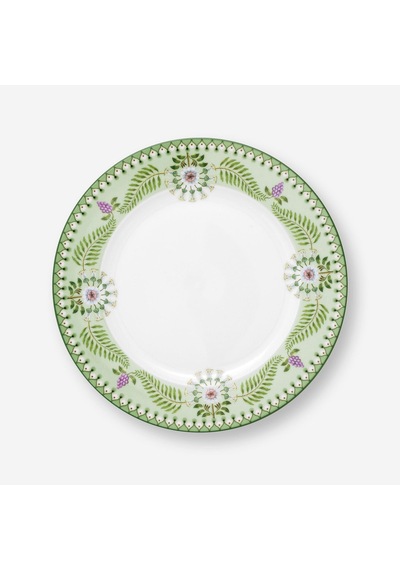 Yeşil Porselen Kahvaltı Tabağı 23 Cm