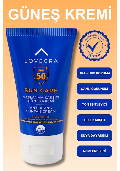 Vücut Kremi Spf 50+ Yüksek Uva/uvb Koruma Hızlı Emilim Yağsız Güneş Kremi 50ml