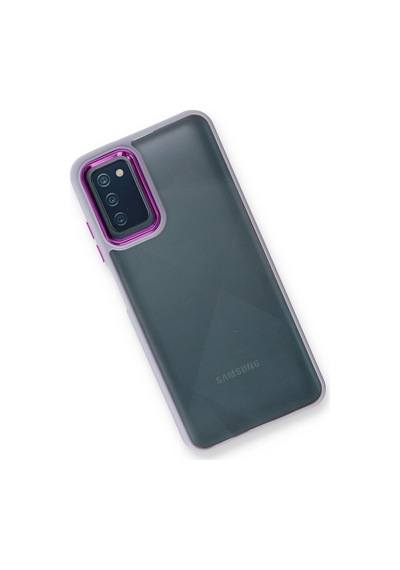 Gld-spt- Newface Samsung Uyumlu Galaxy A03s Kılıf Dora Kapak - Lila