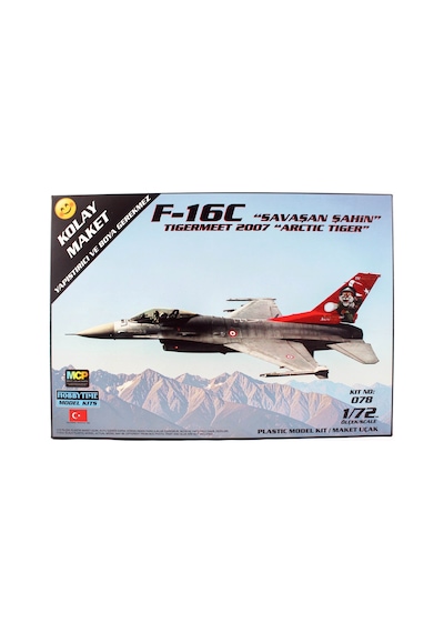 Hobbytime 078 1/72 Ölçek, F-16c Savaşan Şahin Tigermeet 2007 Savaş Uçağı, Kolay Maket Plastik Model Kiti
