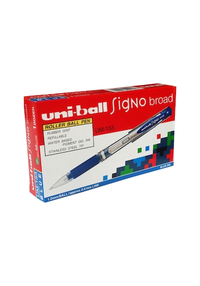 Uniball Um-153 İmza Kalemi 12 Adet Mavi