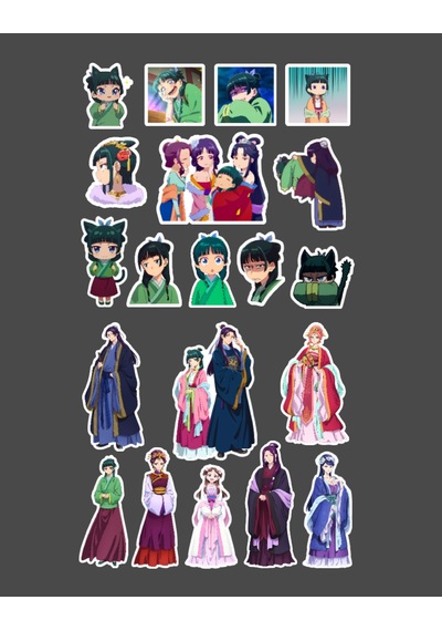 Eczacının Günlüğü Maomao - Kusuriya No Hitorigoto 2li Sticker Set-parlak Kağıt