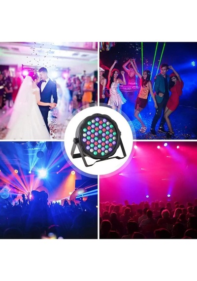 Sese Duyarlı Rgb Led 1 Watt 54x3 Led Par Sahne Işığı-parti, Disko,restoran, Bahçe, Park Plaza Vb.