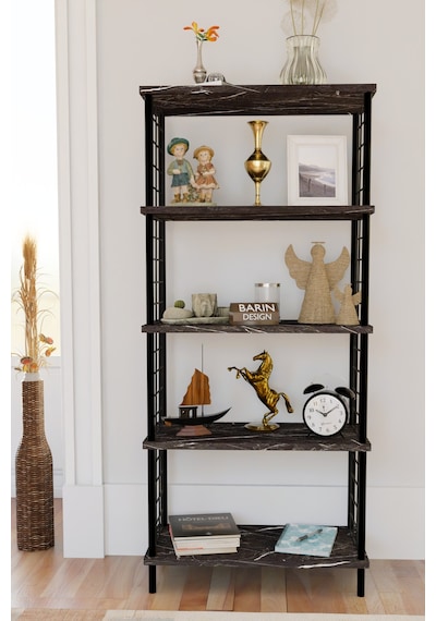5 Raflı Telli Metal Kitaplık Salon,ofis,çalışma Odası Modern Düzenleyici Çevir Tak Kolay Kurulum Raf Siyah Mermer 5 Raflı Telli Metal Kitaplık Salon,ofis,çalışma Odası Modern Düzenleyici Çevir Tak Kolay Kurulum Raf Siyah Mermer