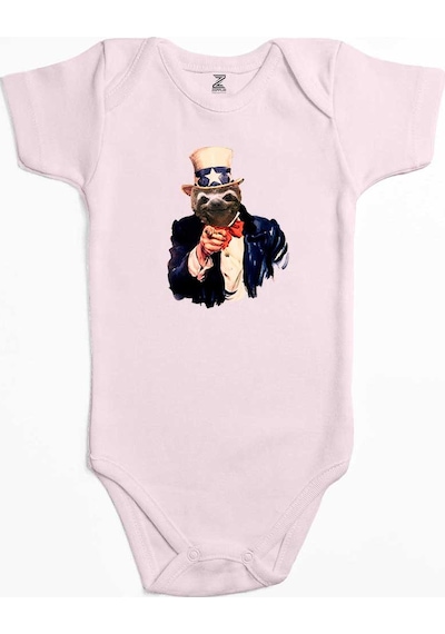 Zepplin Giyim Bear Sam Amca Sarı Bebek Body Zıbın