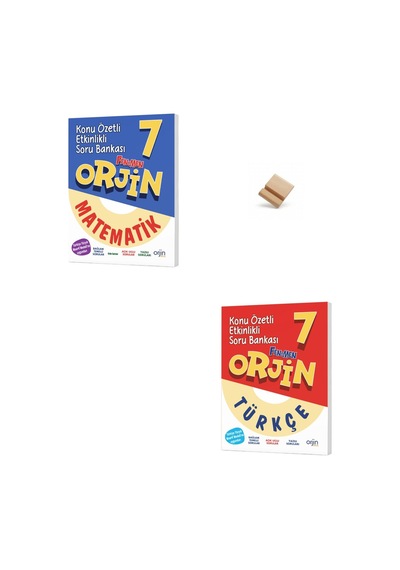 Orjin 7. Sınıf Maarif Matematik Ve Türkçe Konu Özetli Etkinlikli Soru Bankası + Telefon Standı