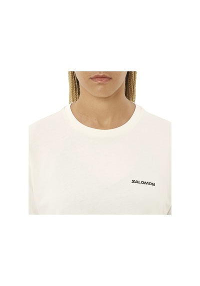 Salomon Salomon Short Tee Kadın Beyaz Tişört 17970 Beyaz